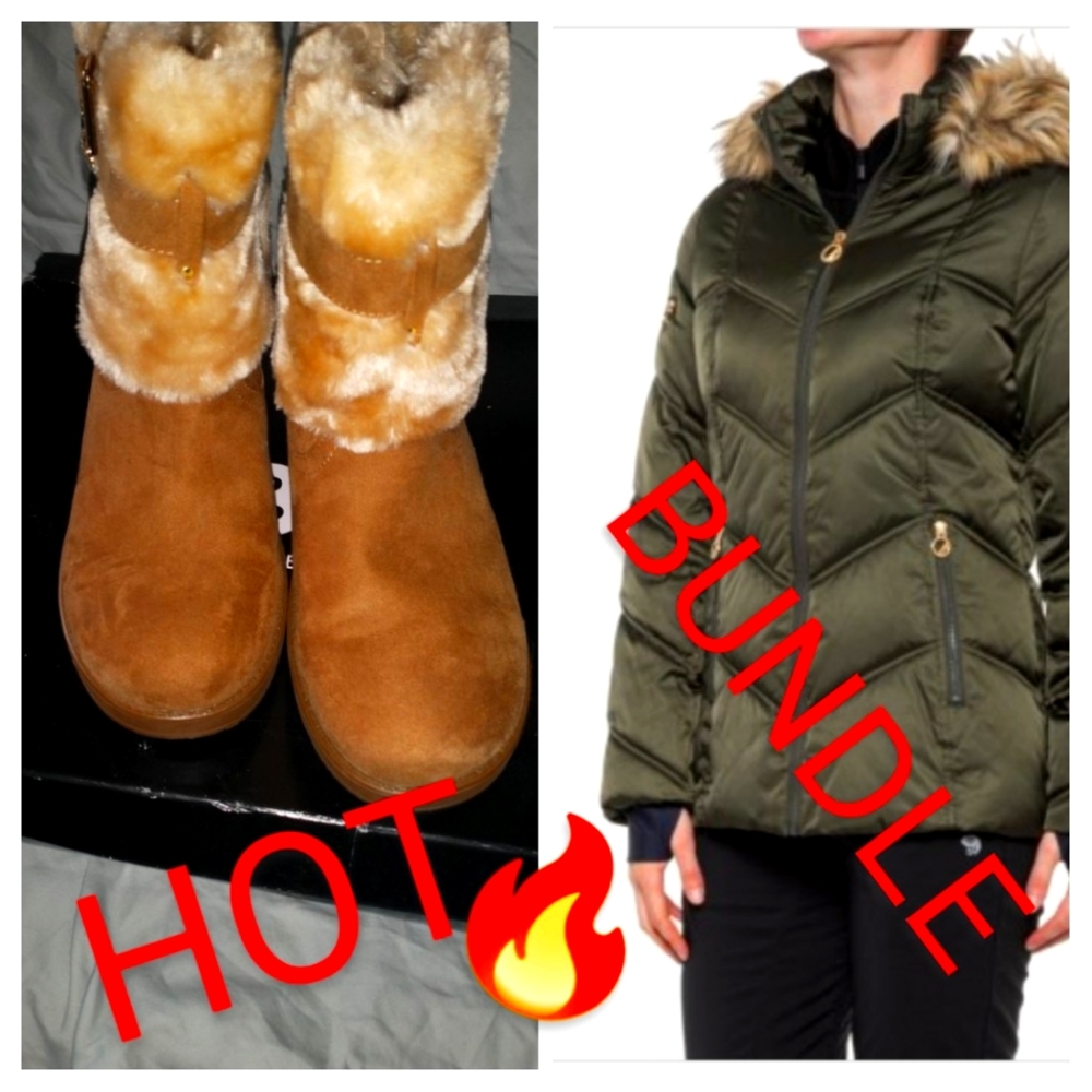 🔥NWT Nautica Coat for woman and Like new Guess boots for women